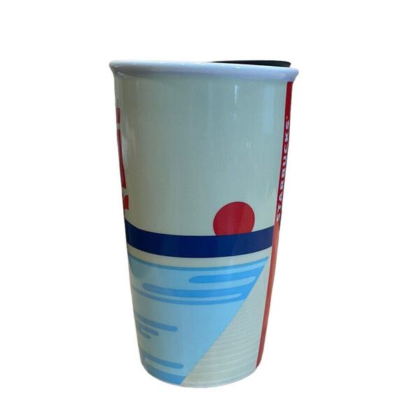 Starbucks California Beach Ceramic Local Traveler Tumbler Coffee Mug 12oz 2017 - Picture 3 of 8